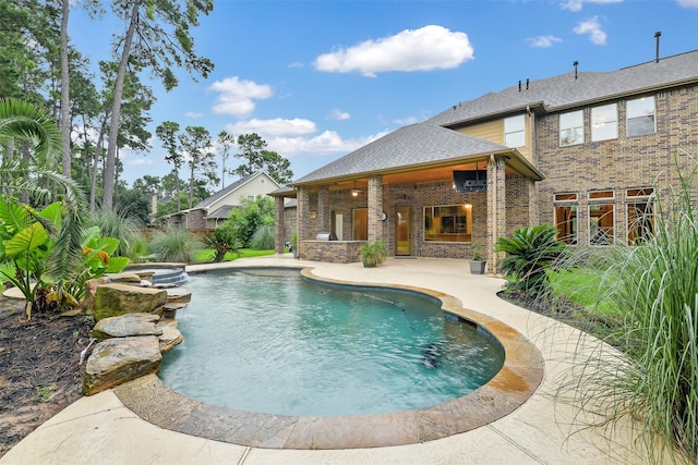 13622 Kluge Corner Ln, Cypress, TX 77429 - swimming pool featuring a patio area