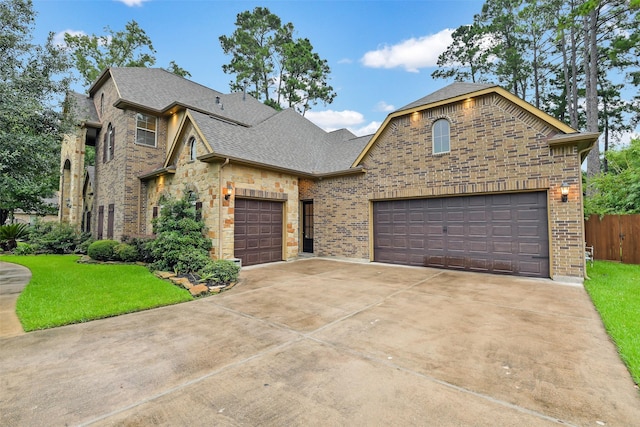 13622 Kluge Corner Ln, Cypress, TX 77429 - view of front of house featuring roof with shingles, driveway, brick siding, and an attached garage