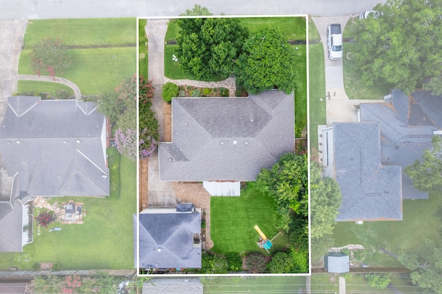 1219 Del Norte St, Houston, TX 77018 - aerial view of property's location with property boundaries highlighted