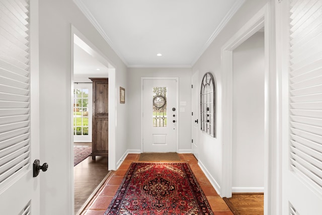 1219 Del Norte St, Houston, TX 77018 - entryway featuring recessed lighting and crown molding