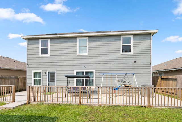 12614 Pelican Bay Dr, Houston, TX 77038 - rear view of property with a patio and a fenced backyard