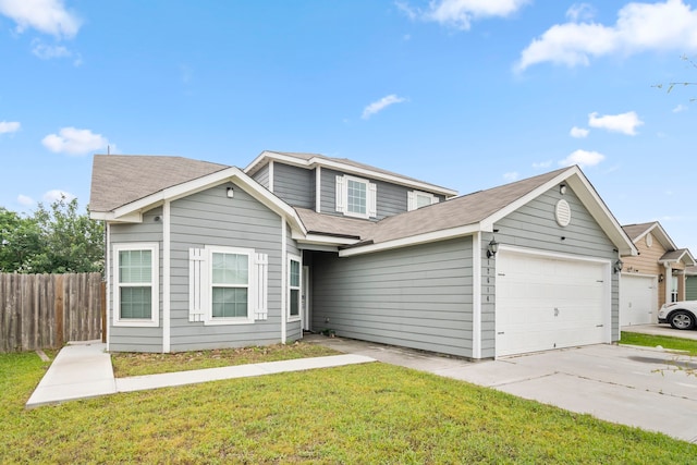 12614 Pelican Bay Dr, Houston, TX 77038 - traditional-style house with a garage, concrete driveway, and a shingled roof