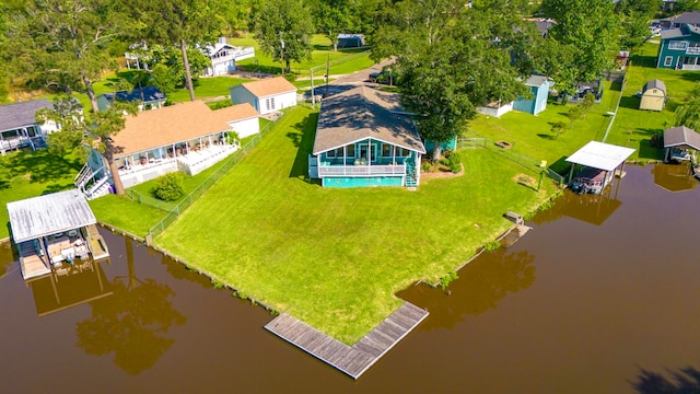 1575 Yaupon Cove Dr, Onalaska, TX 77360 - drone / aerial view of a large body of water