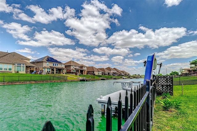 24030 Cannon Anello Ct, Katy, TX 77493 - dock featuring a water view and a residential view