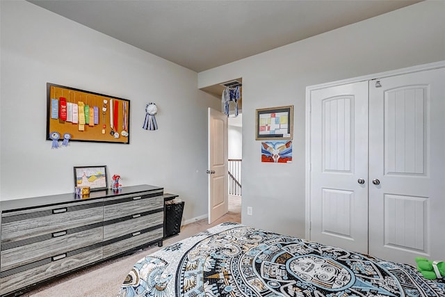 24030 Cannon Anello Ct, Katy, TX 77493 - bedroom with light colored carpet and a closet
