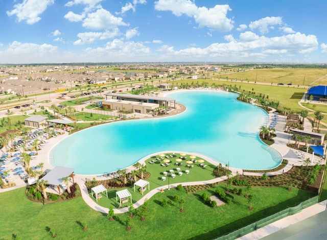 3232 Stingray Cove Dr, Katy, TX 77493 - bird's eye view of a pool area