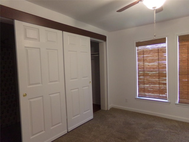 505 S Saint Andrews St, Weimar, TX 78962 - unfurnished bedroom with carpet flooring, a closet, and ceiling fan