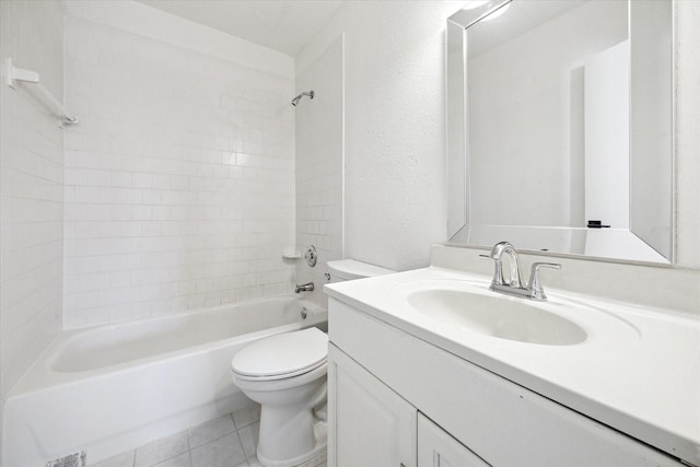 5859 Belmark St, Houston, TX 77033 - full bath with vanity, washtub / shower combination, and tile patterned floors
