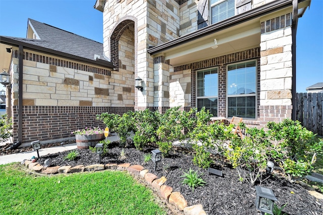31144 Aspen Gate Trl, Spring, TX 77386 - entrance to property with a shingled roof and brick siding