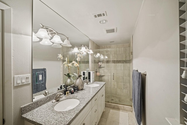 5810 Wigton Dr, Houston, TX 77096 - full bath with double vanity and a stall shower