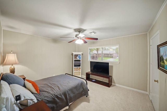 5810 Wigton Dr, Houston, TX 77096 - bedroom featuring carpet and a ceiling fan