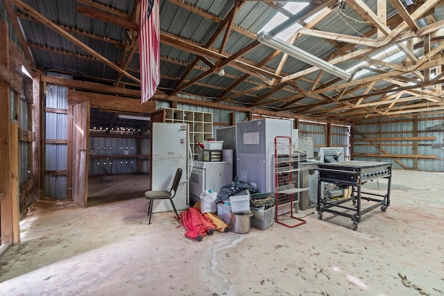 6738 US Highway 190 E, Livingston, TX 77351 - garage with freestanding refrigerator