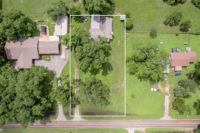 1205 W Houston Ave W, Crockett, TX 75835 - aerial view of property's location featuring property boundaries highlighted