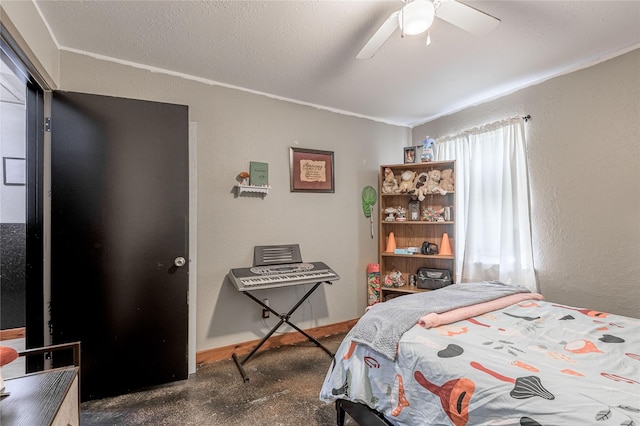 1205 W Houston Ave W, Crockett, TX 75835 - bedroom featuring ceiling fan