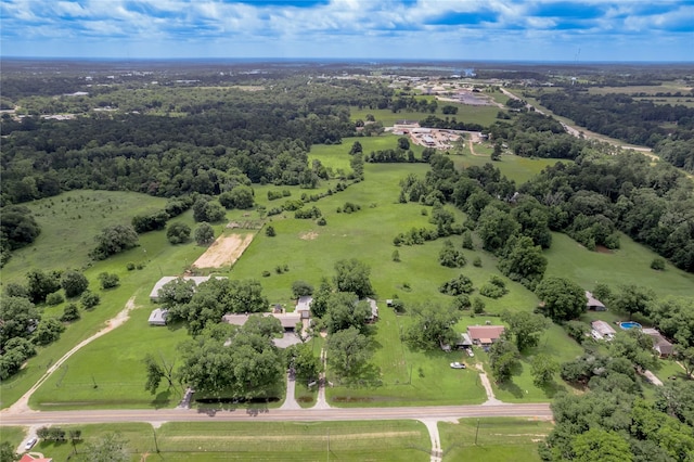 1205 W Houston Ave W, Crockett, TX 75835 - aerial view of property and surrounding area with rural landscape