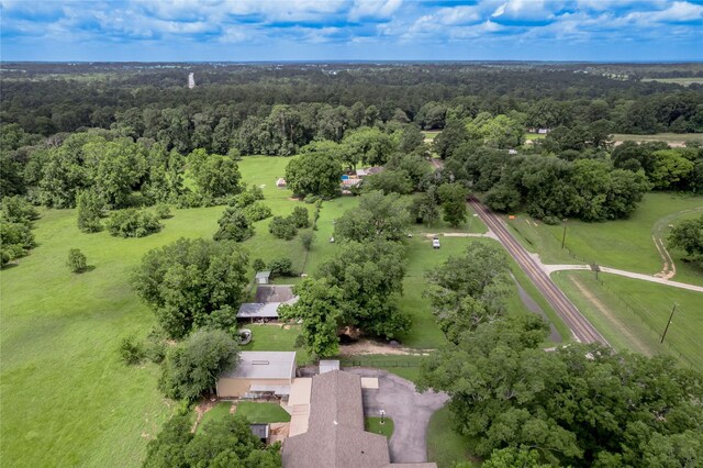 1205 W Houston Ave W, Crockett, TX 75835 - drone / aerial view of a heavily wooded area