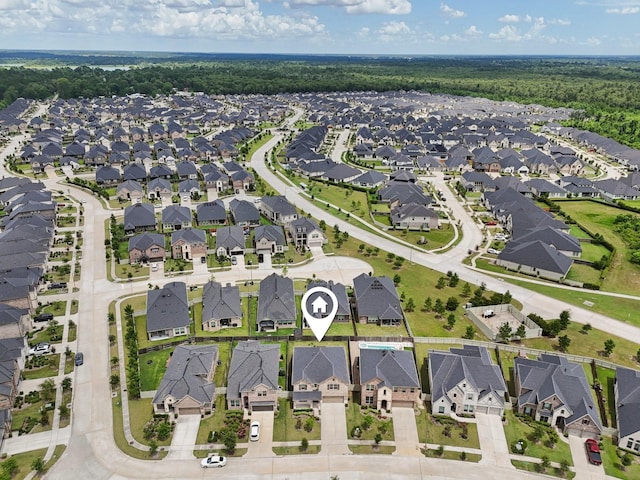 10126 Bayou Oaks Dr, Conroe, TX 77385 - aerial view of property's location featuring nearby suburban area