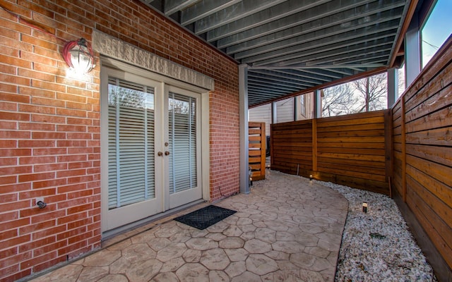 6205 Dell St, Houston, TX 77007 - view of patio / terrace with french doors