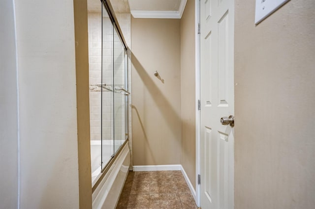 2601 Augusta Dr Unit 26, Houston, TX 77057 - doorway featuring ornamental molding and baseboards