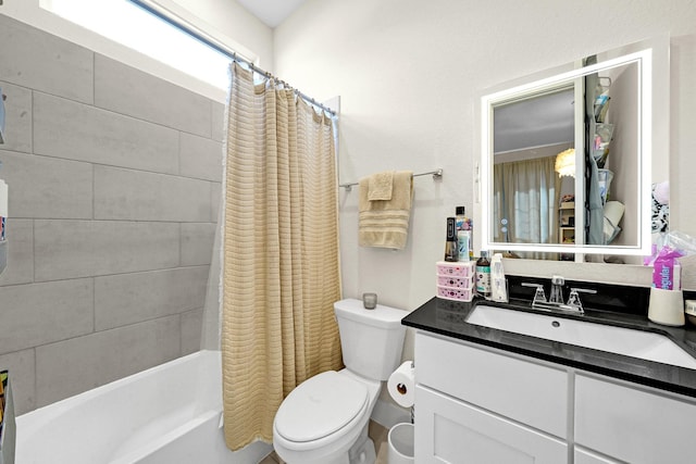 20210 Rolling Vista Dr, Cypress, TX 77433 - bathroom featuring vanity and shower / tub combo with curtain