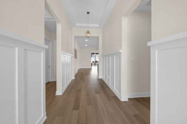20210 Rolling Vista Dr, Cypress, TX 77433 - corridor with wood finished floors and baseboards