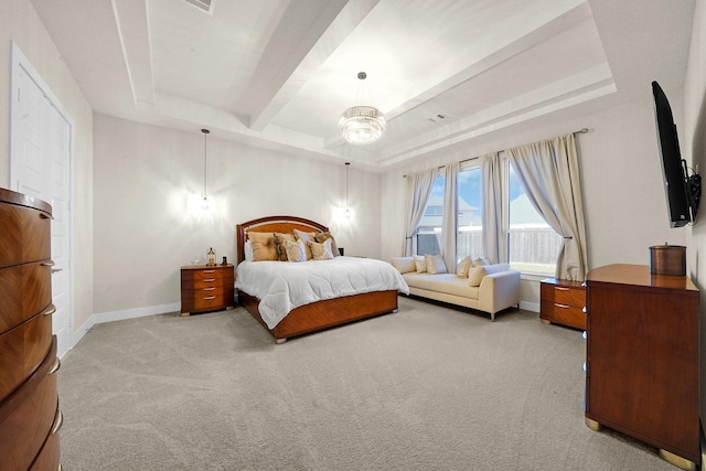 20210 Rolling Vista Dr, Cypress, TX 77433 - carpeted bedroom featuring baseboards and beamed ceiling