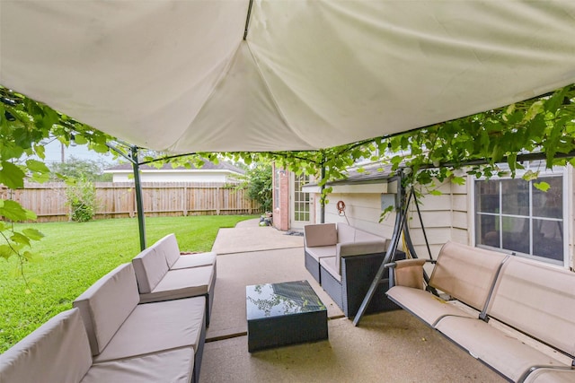 13719 Country Green Ct, Houston, TX 77059 - view of patio / terrace featuring an outdoor living space
