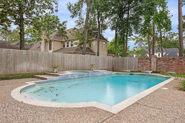 8703 Chelmsford Ln, Spring, TX 77379 - view of pool with a fenced backyard