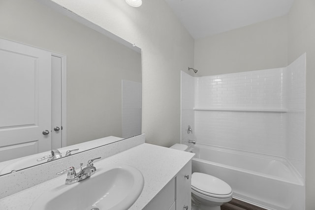 9309 Beryl Ln, Conroe, TX 77303 - bathroom with vanity,  shower combination, and wood finished floors