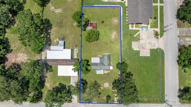 810 W N St, Livingston, TX 77351 - aerial view of property's location with property boundaries highlighted