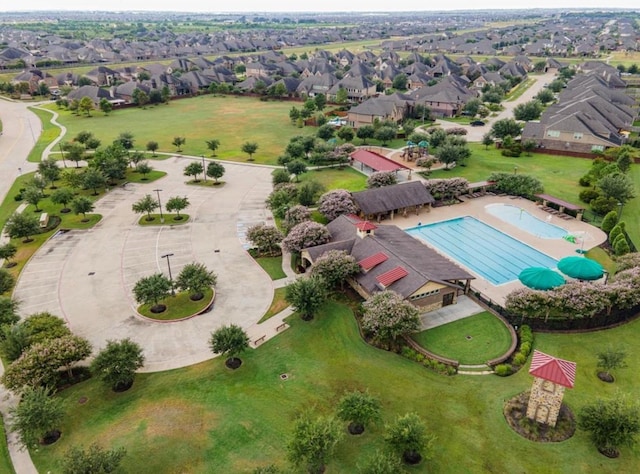 23714 Piedmont Forest Dr, Katy, TX 77493 - aerial view of residential area featuring a pool