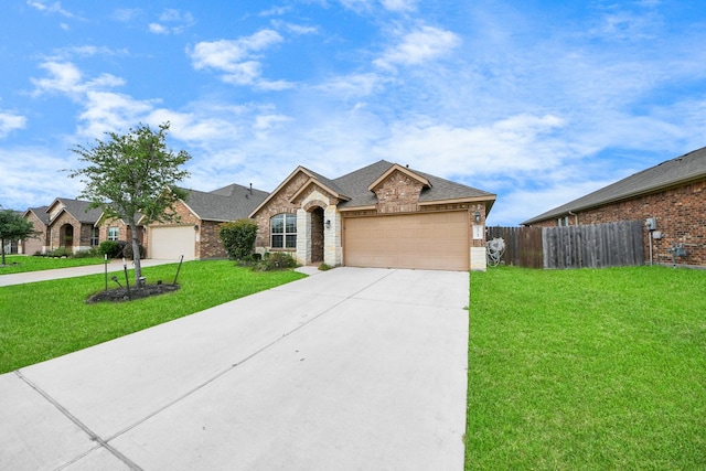 23714 Piedmont Forest Dr, Katy, TX 77493 - view of front of property with concrete driveway, brick siding, and an attached garage