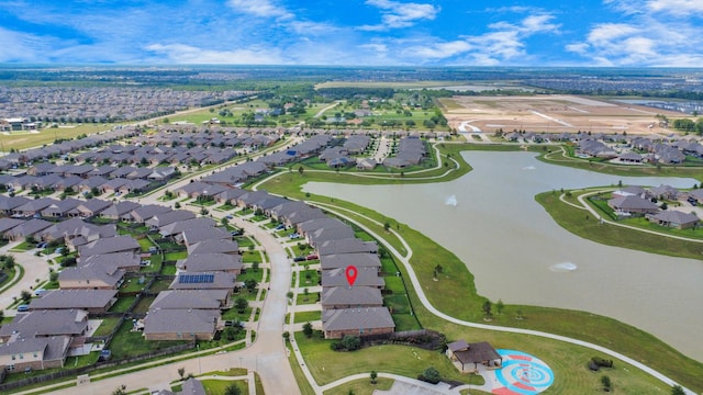 23714 Piedmont Forest Dr, Katy, TX 77493 - aerial overview of property's location with nearby suburban area and a large body of water