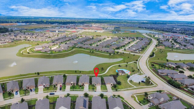 23714 Piedmont Forest Dr, Katy, TX 77493 - aerial overview of property's location featuring nearby suburban area and a large body of water