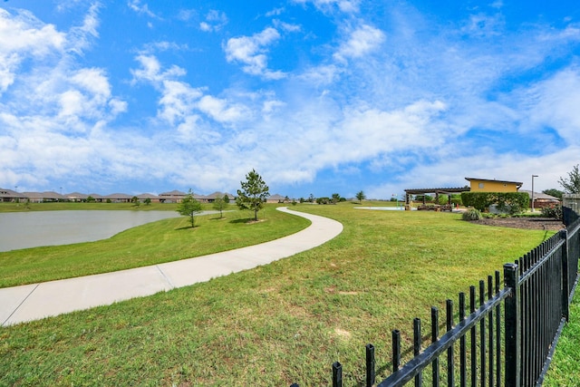 23714 Piedmont Forest Dr, Katy, TX 77493 - view of yard with a water view and a residential view