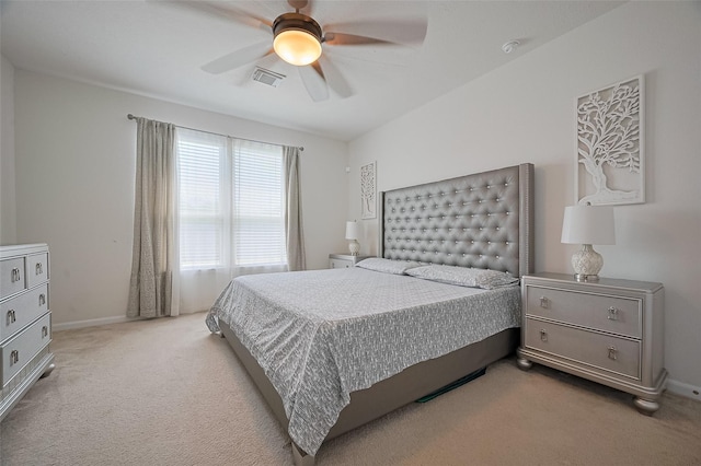 22403 Helen Springs Ln, Richmond, TX 77469 - bedroom with light colored carpet and ceiling fan