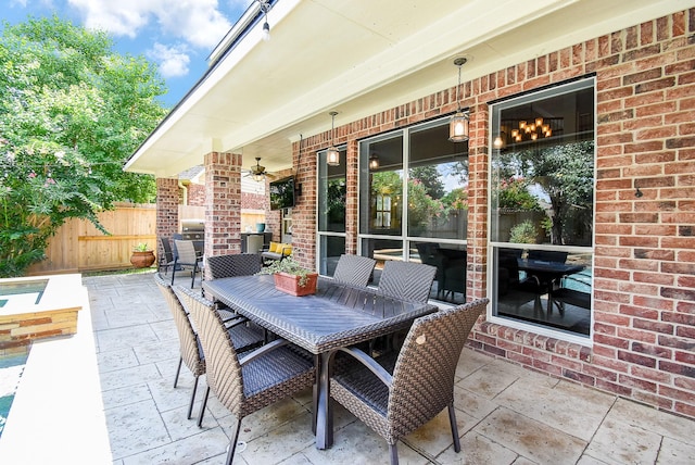 14023 Armant Place Dr, Cypress, TX 77429 - view of patio featuring outdoor dining space