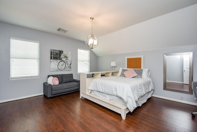 14023 Armant Place Dr, Cypress, TX 77429 - bedroom with hardwood / wood-style flooring and vaulted ceiling