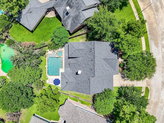 14023 Armant Place Dr, Cypress, TX 77429 - drone / aerial view of a pool area