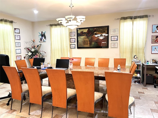 13518 Oak Bend Forest Dr, Houston, TX 77083 - dining area with a chandelier