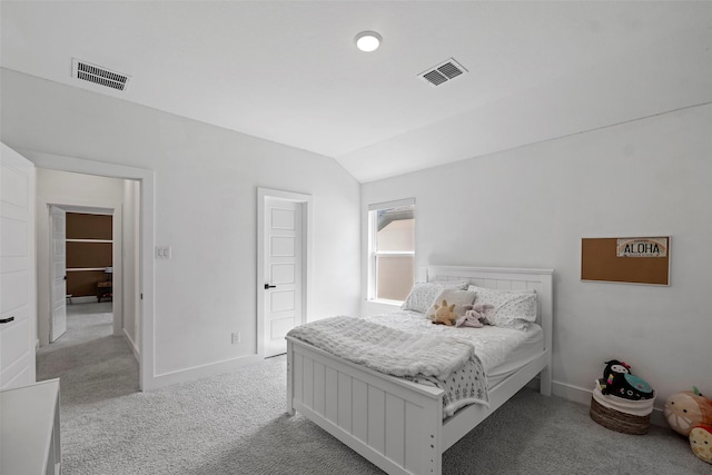 18427 Counce Meadow Ct, Cypress, TX 77433 - bedroom featuring lofted ceiling and carpet