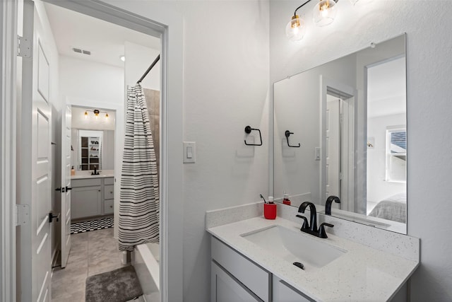 18427 Counce Meadow Ct, Cypress, TX 77433 - full bathroom with vanity and shower / bath combo