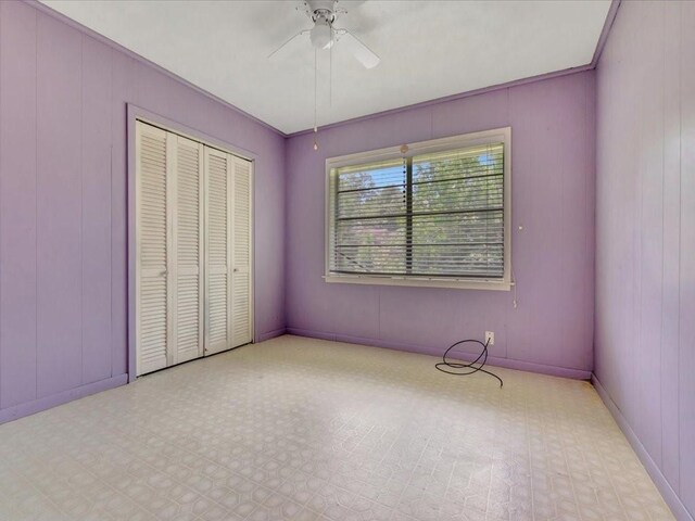 602 Devereaux St, Diboll, TX 75941 - unfurnished bedroom with a closet and a ceiling fan