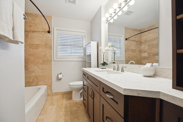 4614 Kinglet St, Houston, TX 77035 - bathroom featuring vanity and bathtub / shower combination