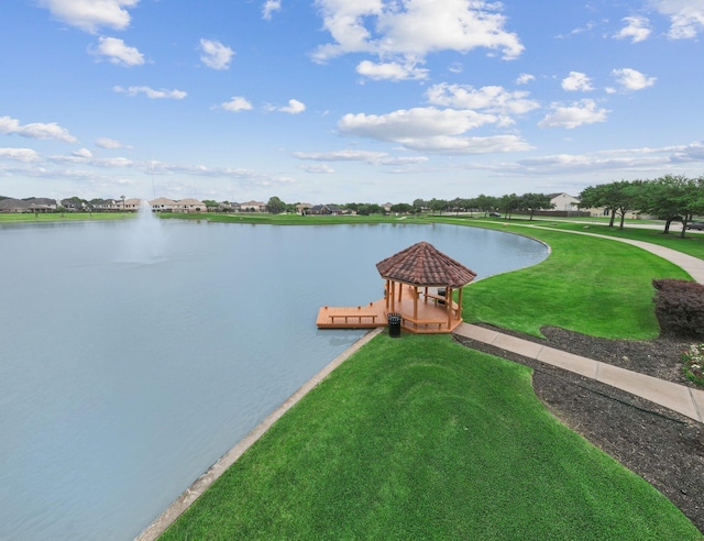 3011 Tandem Ct, Rosenberg, TX 77471 - water view featuring a gazebo