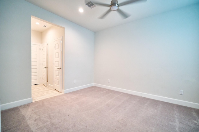2802 Grand Fountains Dr Unit C, Houston, TX 77054 - carpeted spare room featuring ceiling fan and recessed lighting