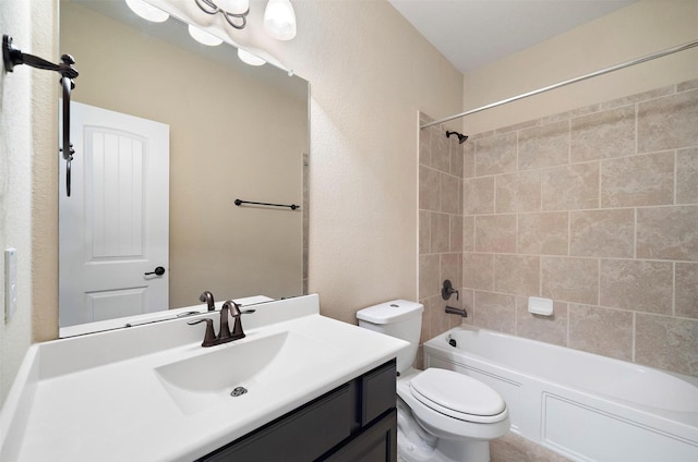 2 Painted Post Pl, Spring, TX 77389 - full bathroom with vanity, shower / washtub combination, and a textured wall