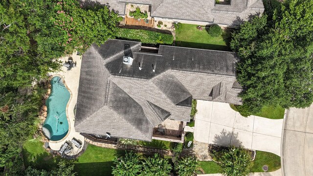 47 Dresden Pl, The Woodlands, TX 77382 - bird's eye view
