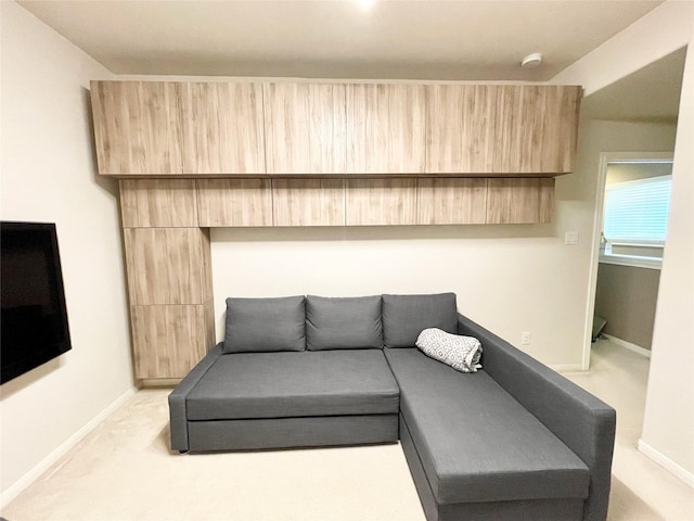 3207 Clearview Cir, Houston, TX 77025 - living room with light colored carpet and baseboards
