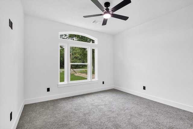 3220 Saint James Blvd, Beaumont, TX 77705 - spare room featuring carpet floors and ceiling fan